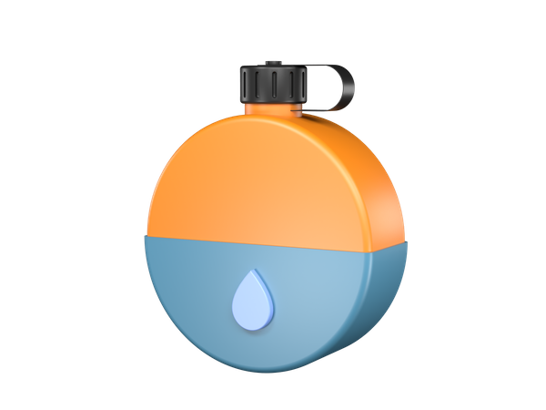 Water bottle  3D Illustration