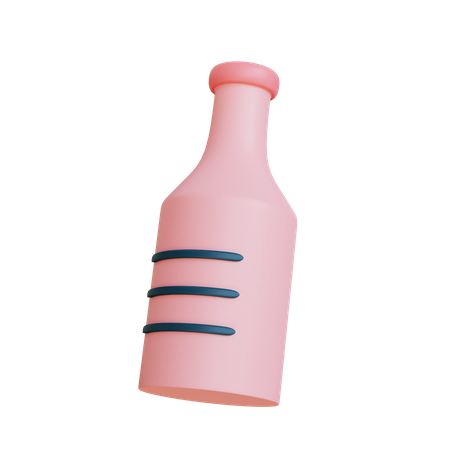 Water Bottle 3D Illustration