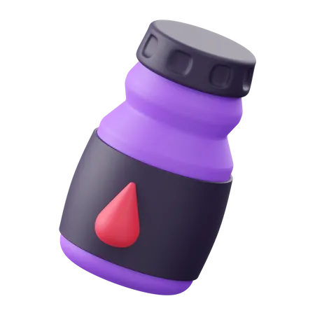 Water Bottle 3 D Render Icon Illustration 3D Icon