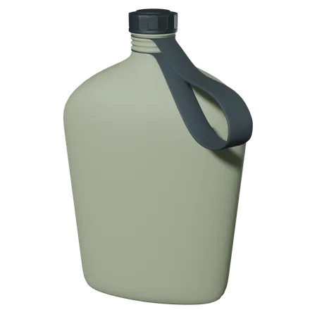 3 D Water Bottle Illustration 3D Icon