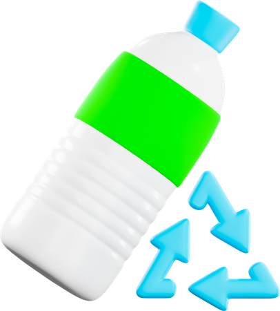 물병 재활용  3D Icon