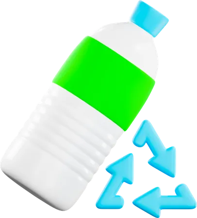 물병 재활용  3D Icon