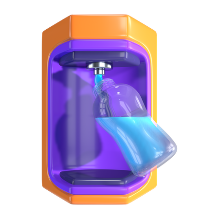 Water Bottle Refill Station  3D Icon