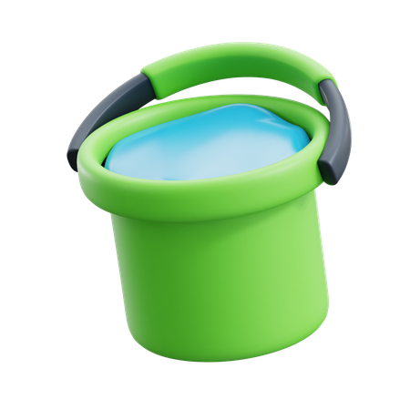 Water Bucket  3D Icon
