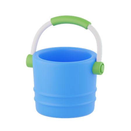Water Bucket  3D Icon