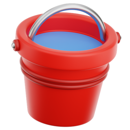 Water Bucket  3D Icon