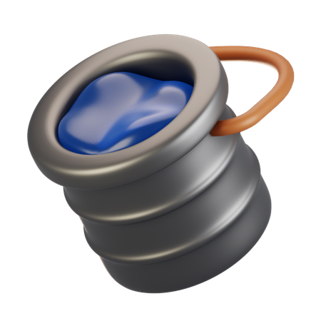 Water bucket  3D Icon