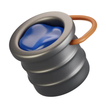 Water bucket  3D Icon