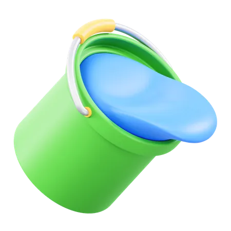 Water Bucket  3D Icon