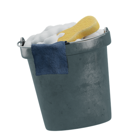 Water Bucket  3D Icon