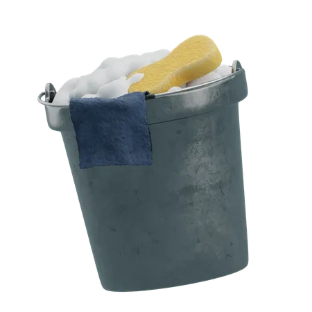 Water Bucket  3D Icon