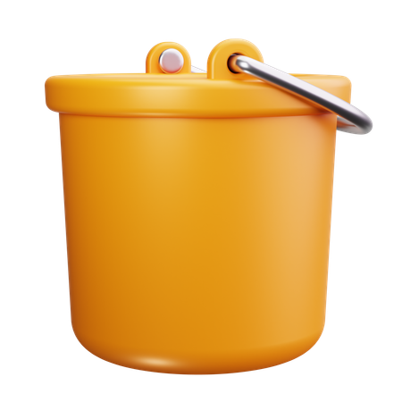 Water Bucket  3D Icon