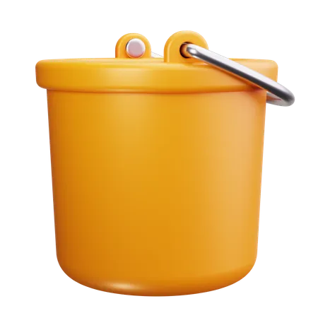 Water Bucket  3D Icon