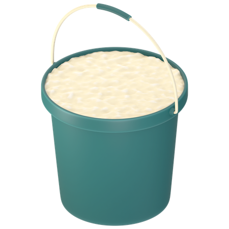 Water Bucket  3D Icon