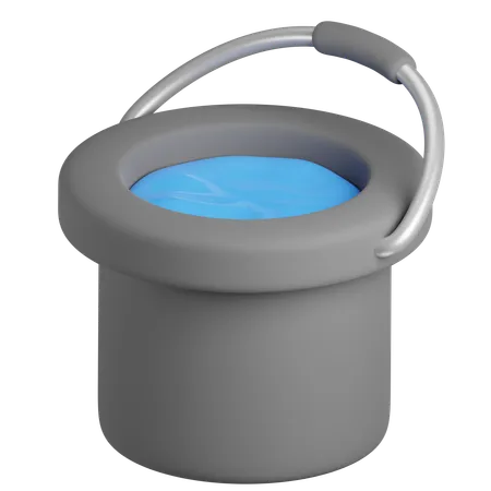 Water Bucket  3D Icon