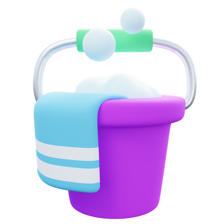 Water Bucket  3D Icon