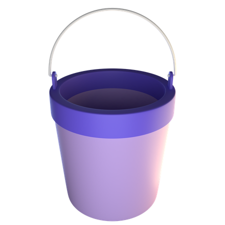 Water Bucket  3D Icon