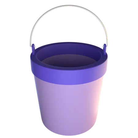 Water Bucket  3D Icon