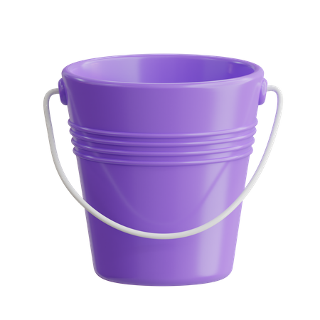 Water Bucket  3D Icon