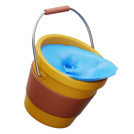 Water Bucket  3D Icon