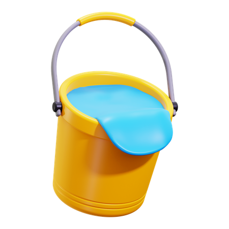 Water bucket  3D Icon