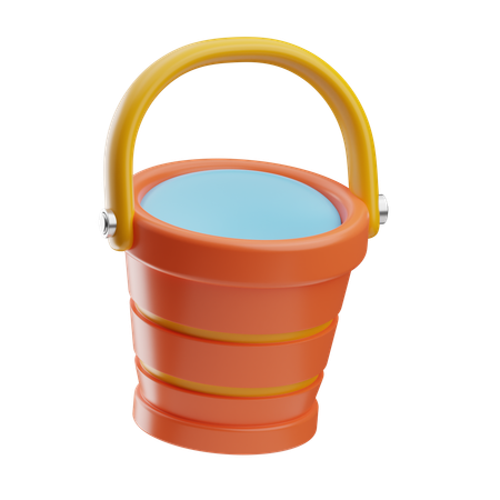 Water Bucket  3D Icon