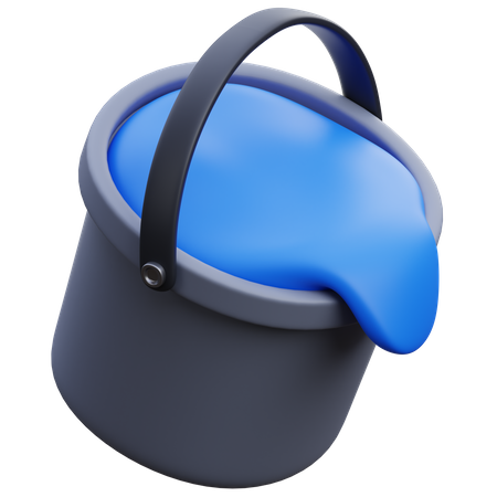 Water Bucket  3D Icon