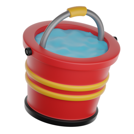 Water Bucket  3D Icon