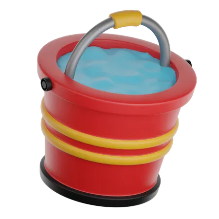 Water Bucket  3D Icon