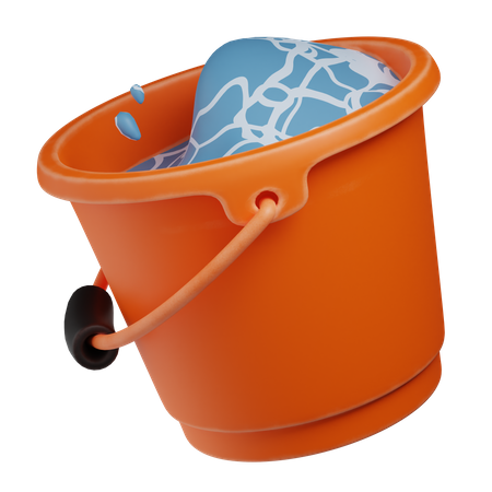 Water Bucket  3D Icon