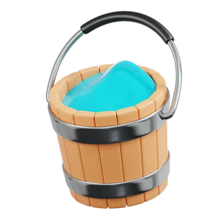 Water Bucket  3D Icon