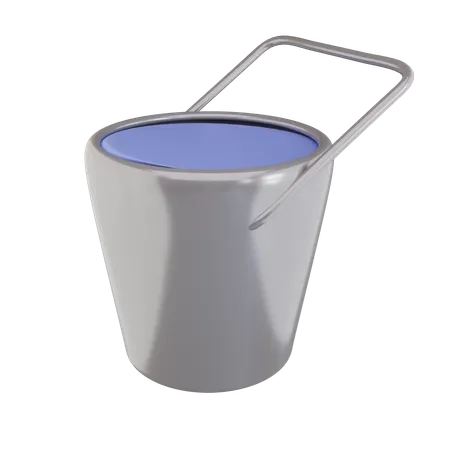 Water Bucket  3D Icon