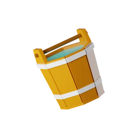 Water Bucket  3D Icon