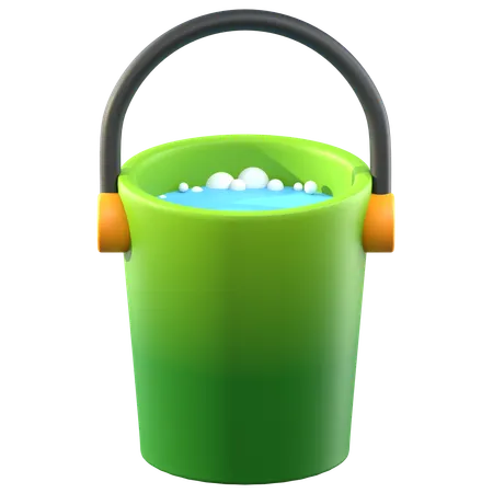 Water Bucket  3D Icon