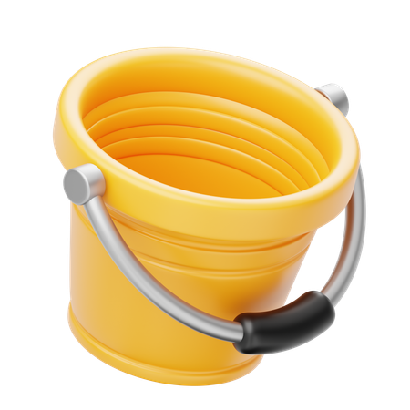 Water Bucket  3D Icon