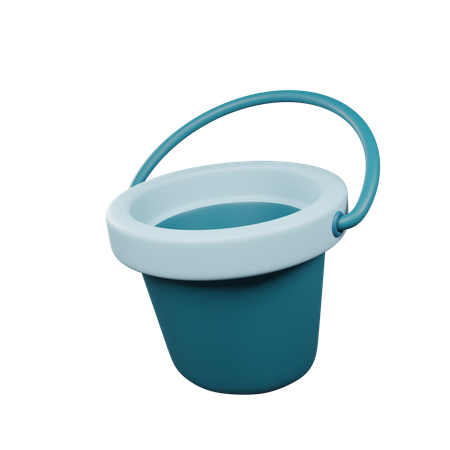 Water Bucket  3D Icon