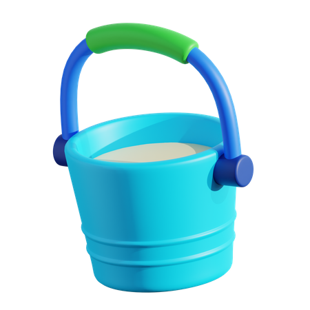 Water Bucket  3D Icon