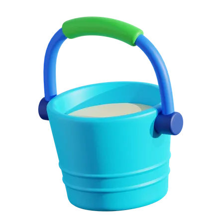 Water Bucket  3D Icon