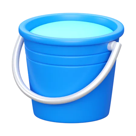 Water Bucket  3D Icon