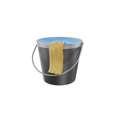 Water Bucket  3D Icon