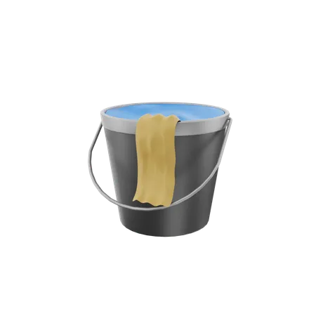 Water Bucket  3D Icon