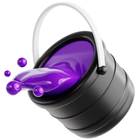 Water Bucket  3D Icon