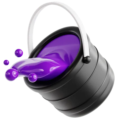 Water Bucket  3D Icon