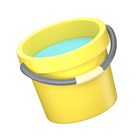 Water Bucket  3D Icon