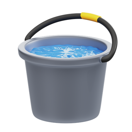 Water Bucket  3D Icon