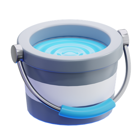 Water Bucket  3D Icon