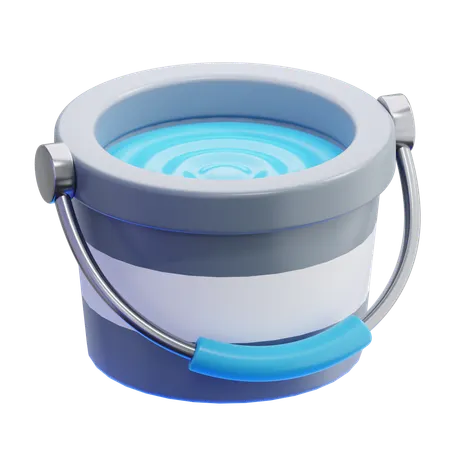 Water Bucket  3D Icon
