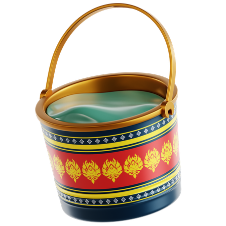 Water Bucket  3D Icon