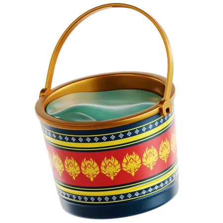 Water Bucket  3D Icon