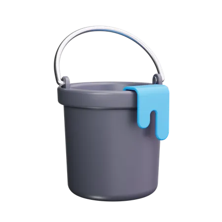 Water Bucket  3D Icon